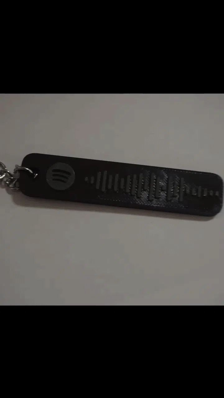 Cute Customizable Scannable Spotify Code Keychain