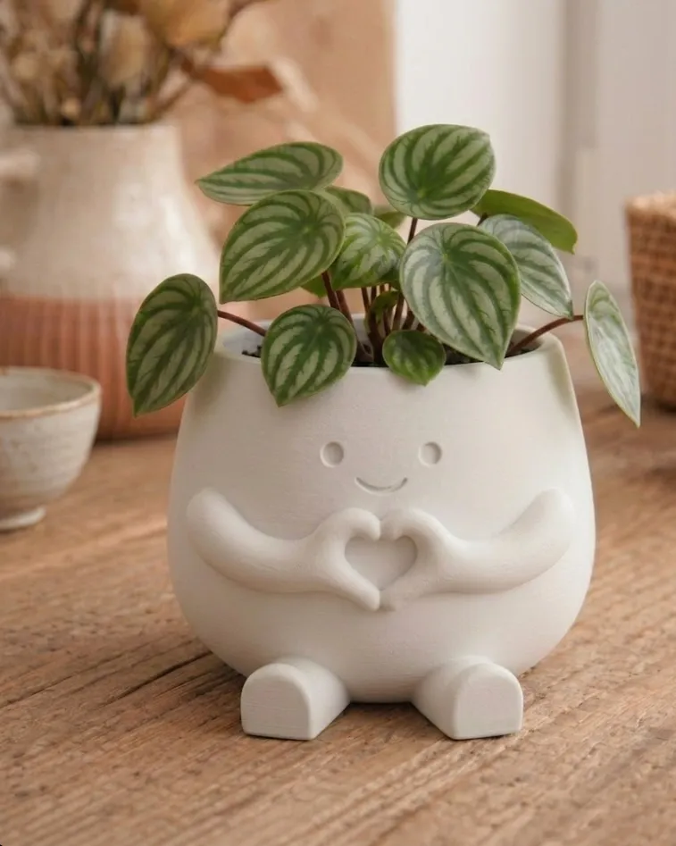 "Hearty" Pot - Cute Heart-Hands Decor Planter