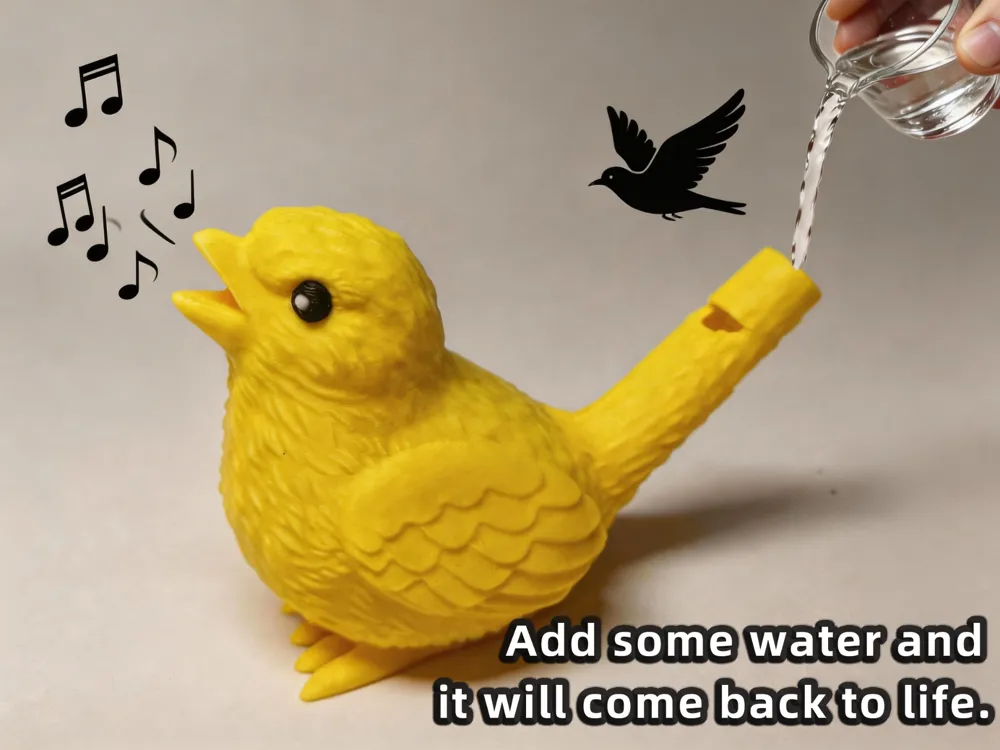 Bird Whistle - Realistic Water-Activated Bird Sound & Call Toy