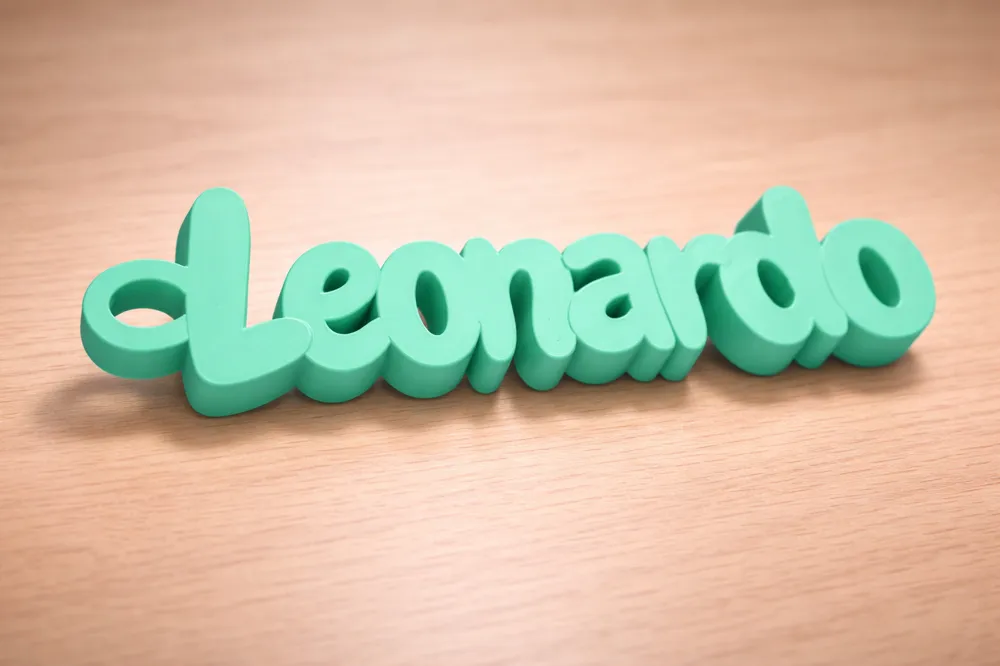 Personalized Parametric Name Keychain - Custom 3D Printed Key Fob Gift